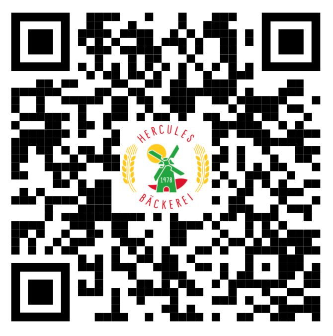 QR-Code: mit dem Handy die Website der Hercules Bäckerei öffnen