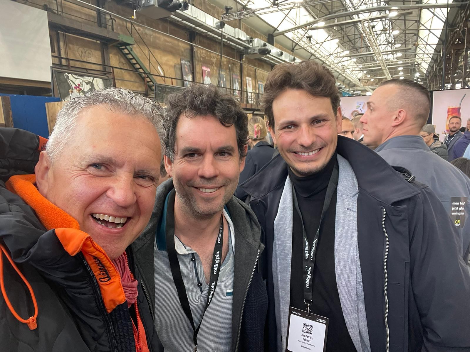 3 Bäcker Selfie auf den Chef-Days Meerbusch mit Meister JODA, Kollege Jan Patrick Behmer und Olaf Barken